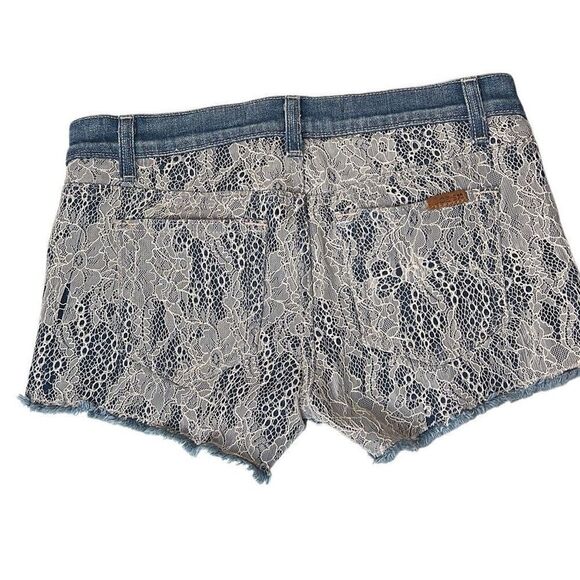 Joe’s Jeans Lace over Denim Shorts 25 - Picture 8 of 16